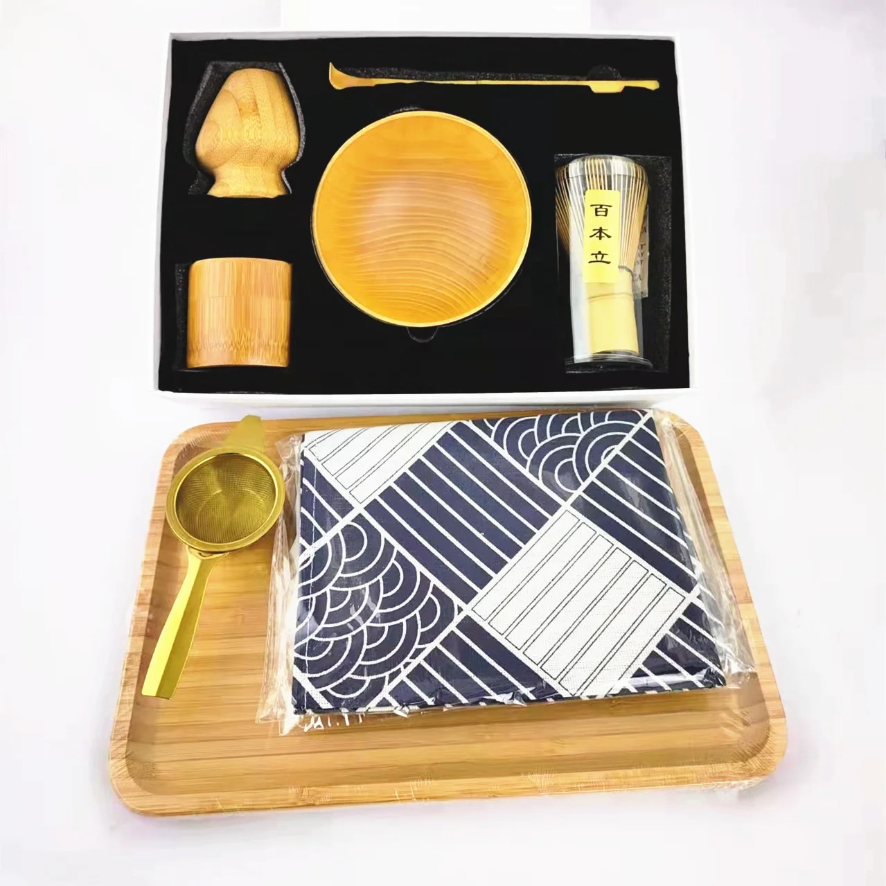 oem matcha starter kit bamboo whisk matcha green tea powder bamboo whisk