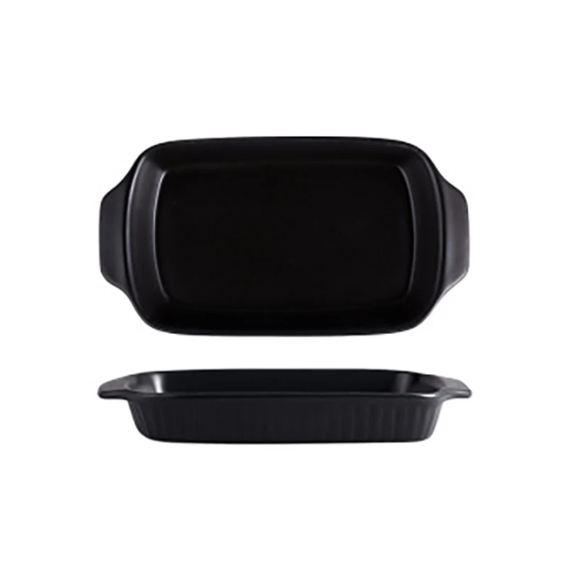 Baking Dishes Different Color Oven Safe Rectangle Pan Bakeware New product Popular Nice Quality Heat Resistance Ceramic Plate Dish Euro