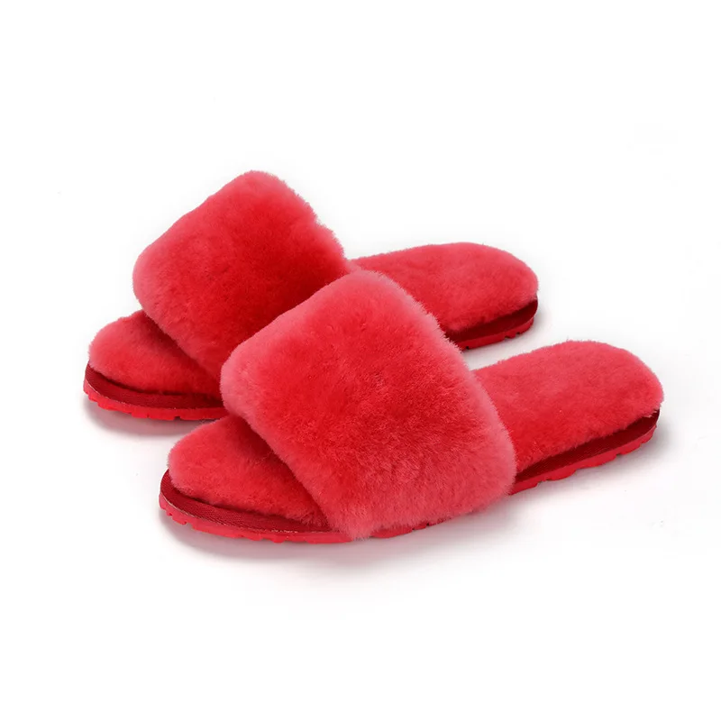
Fashionable high quality boiled wool slippers winter slipper women european winter slippers 