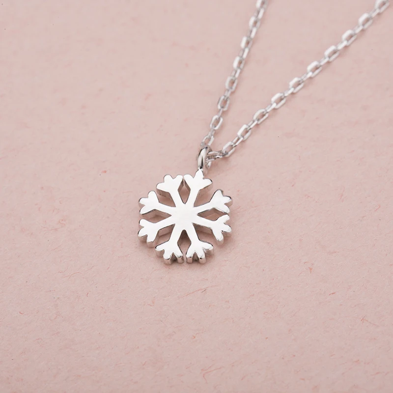 New Designs Christmas Day snowflake chain necklace jewelry