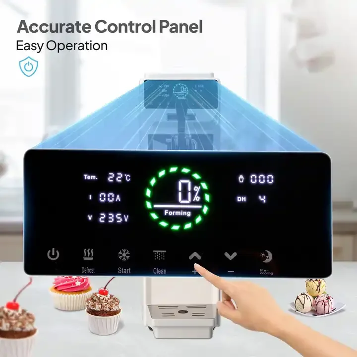 Coffee Shop Ice Cream Machine Commercial single flavour  soft serve machine 220v Small table top soft ice cream Maker