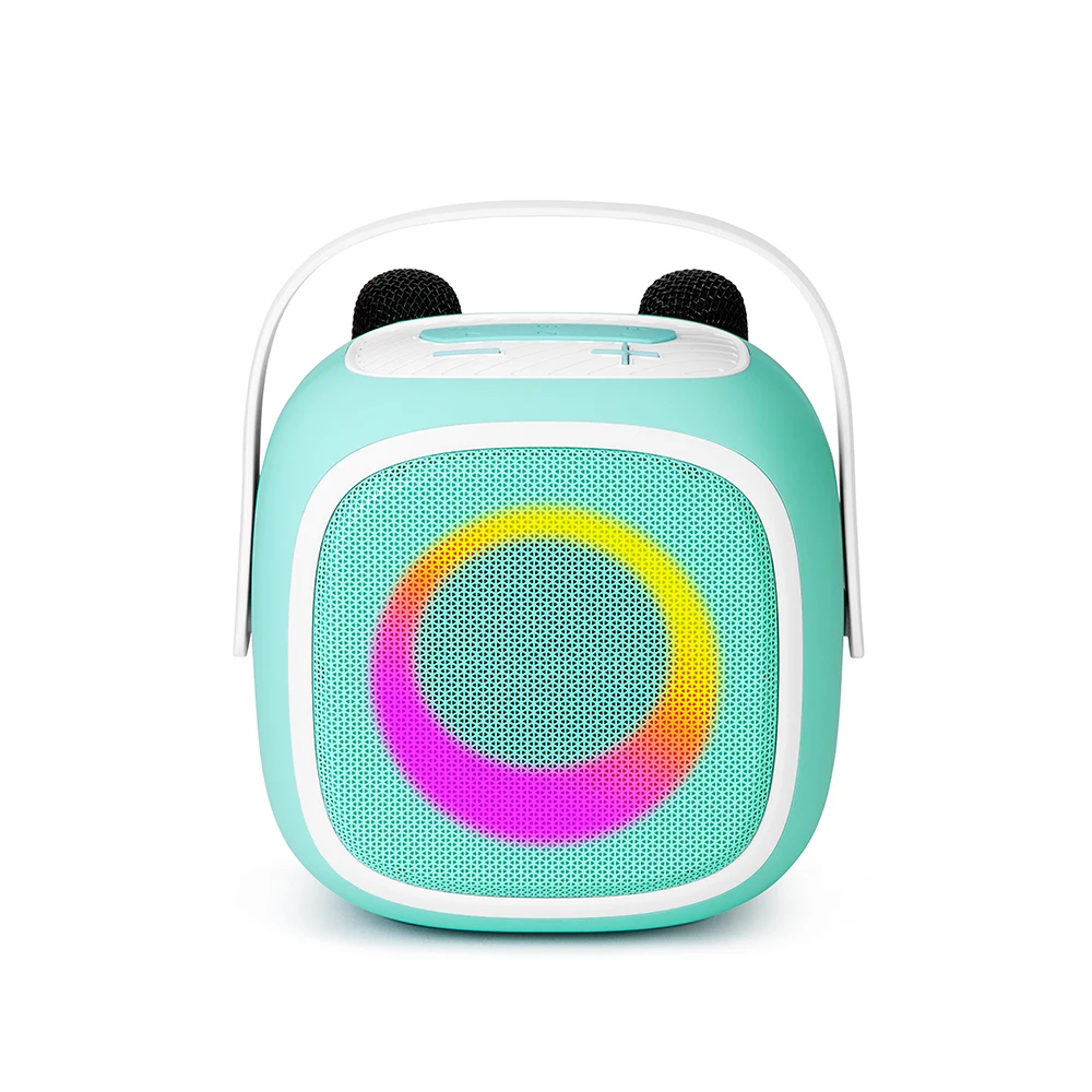 LED light 20W loudspeaker Double Microphone USB 2400mAh speaker Handsfree RGB led light sports outdoor bt speaker