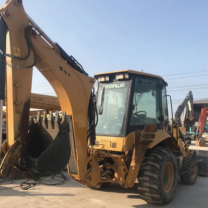 Используемый оригинальный экскаватор-погрузчик Caterpillar CAT430D CAT416F имеет надежное качество и долговечность