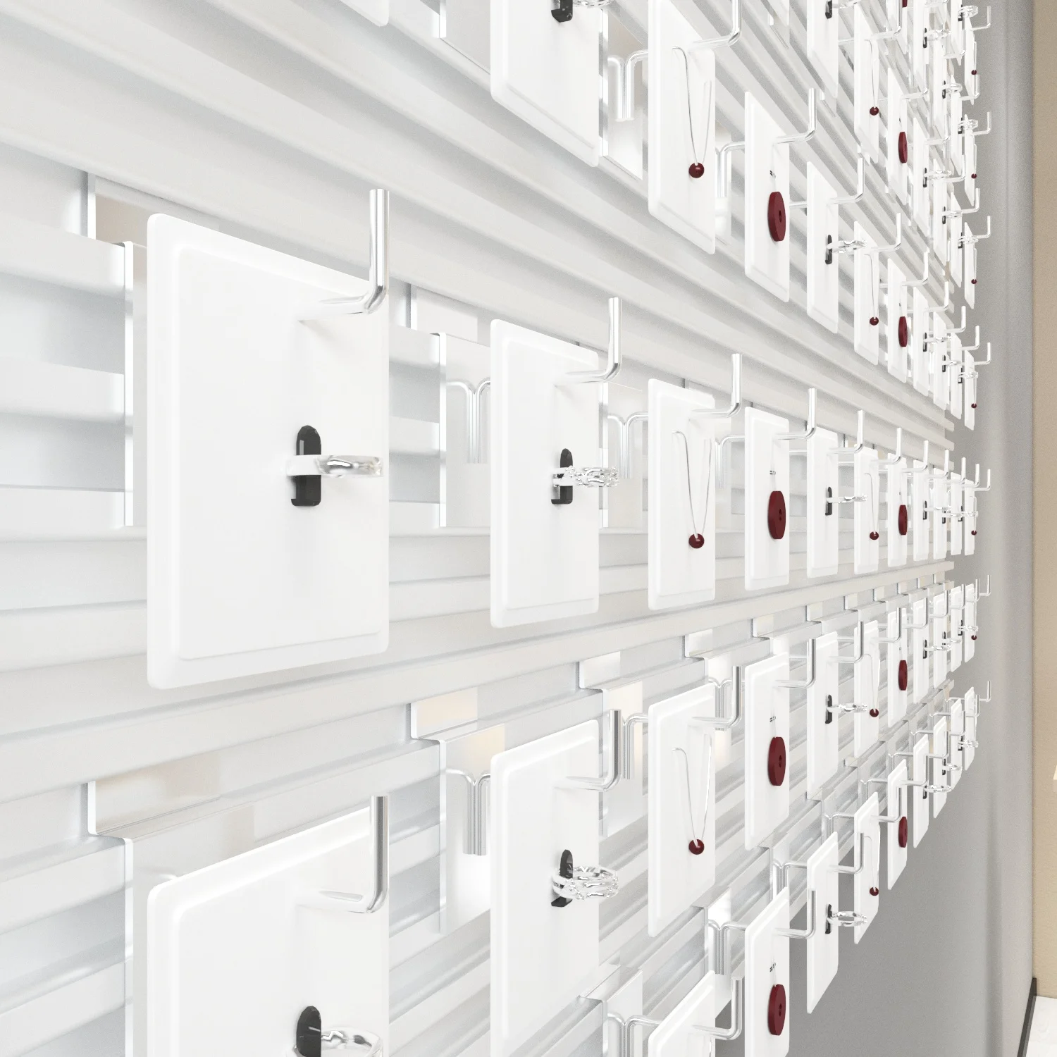 grooved Slotted MDF Aluminum panels Slat Wall Decorative Slatwall for Store Display