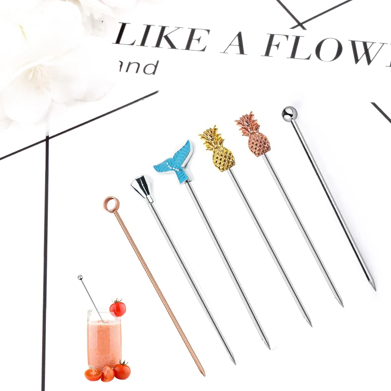 Металлическая мешалка для напитков