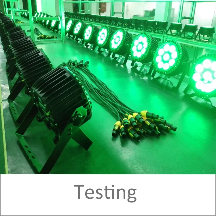 Intelligent disco light with Smart OLED Display 9x12w 6in1 waterproof battery wireless dmx slim led par lights for events