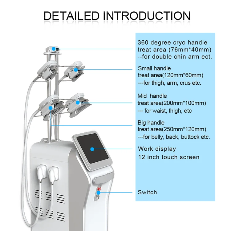 360 Cryo Body Slimming Beauty Equipment Professional Cryo Skin Cooling System Facial Lifting Fat Freeze Weight Loss Machine
