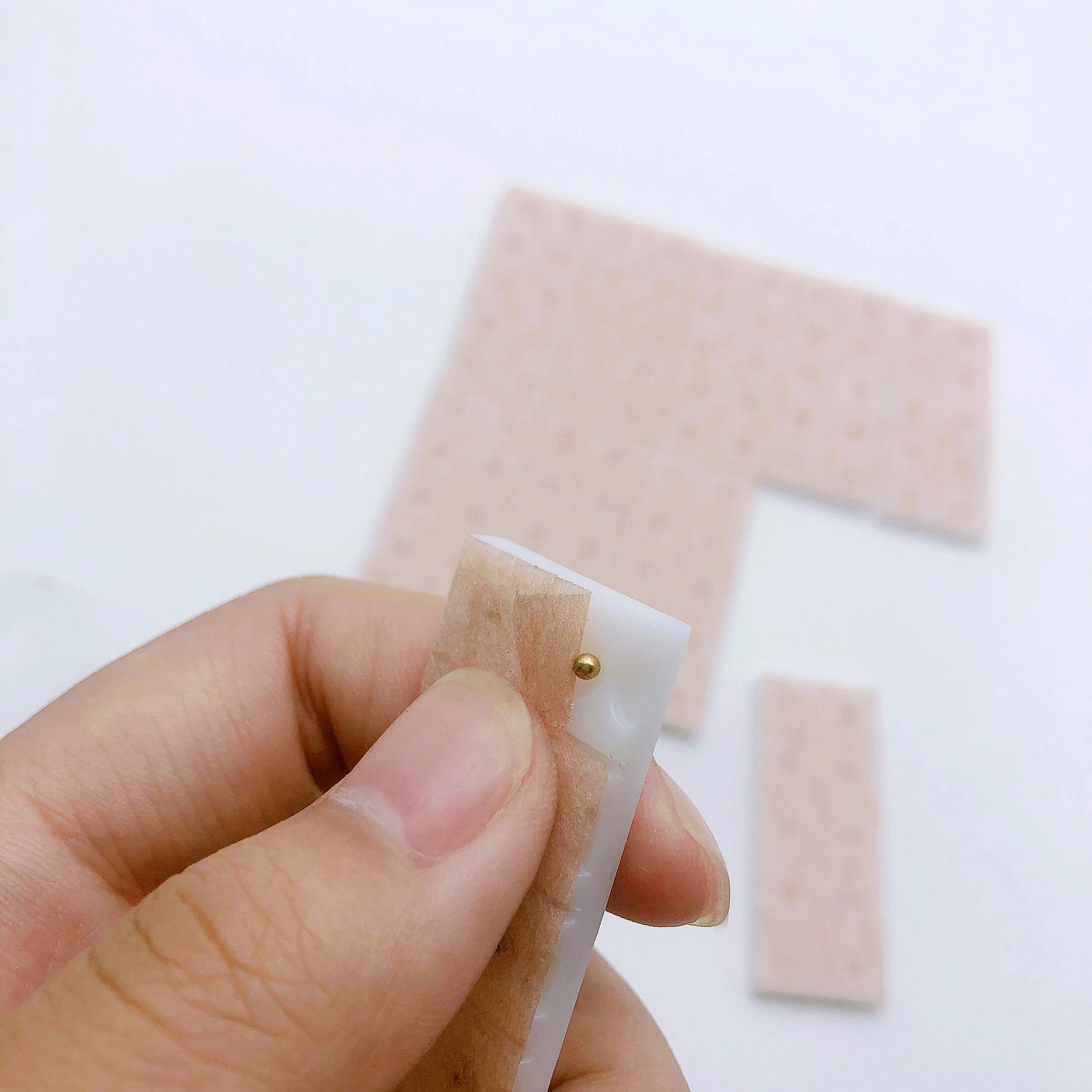 
Ear acupuncture needles magnetic pellets with gold plated 