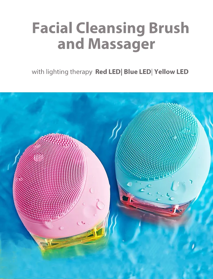 Hot Sales Rechargeable Deep Cleaning Face Set Facial Cleansing Electric Cleaning Brush