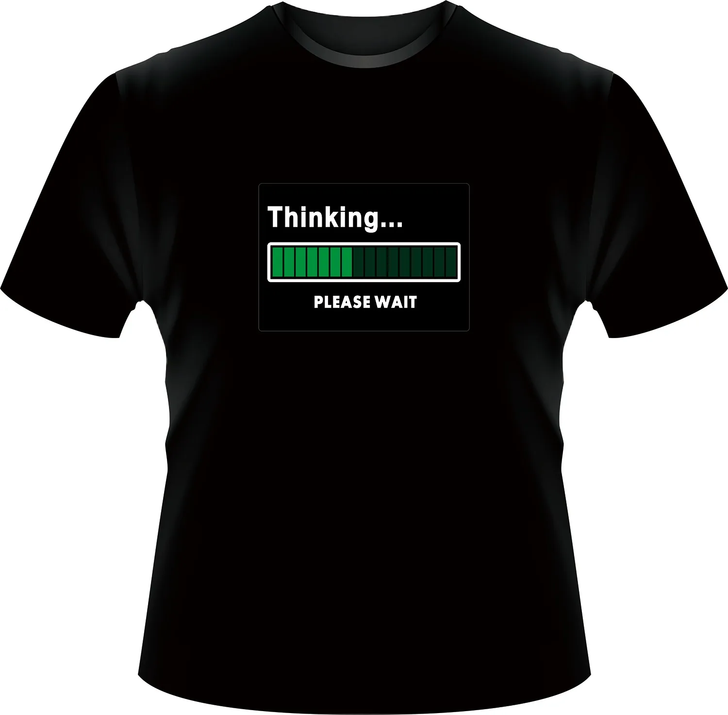 Accept customize light up New year tiktok party custom design sound activated el panel t shirt Suitable for party night