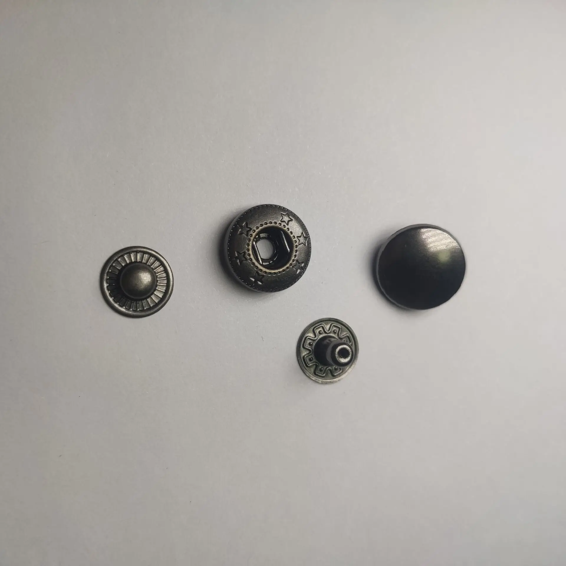 Manufacturer custom high quality snap buttons metal metal press button Brass button