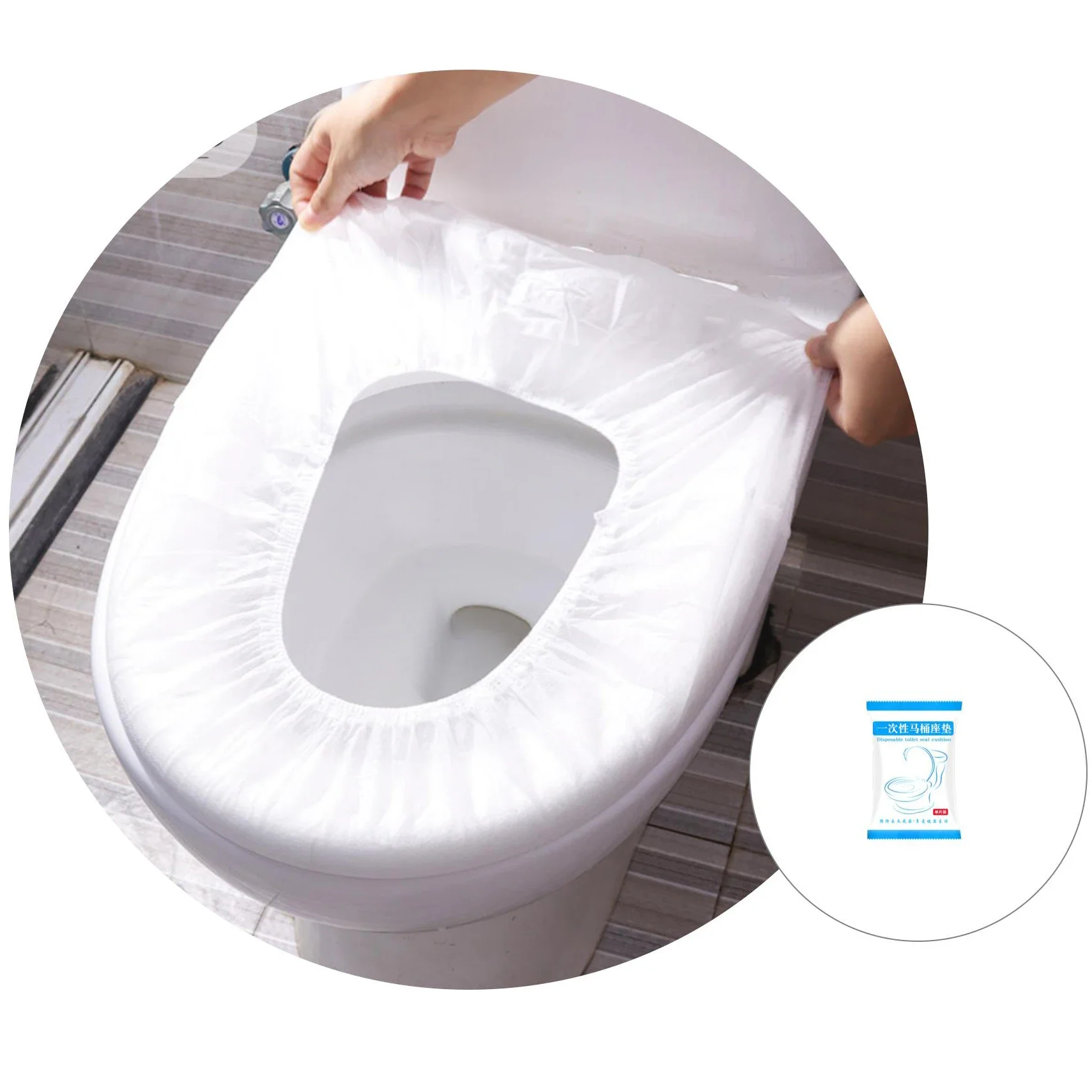 Most popular disposable toilet seat cover funda desechable para inodoro non-woven travel toilet cover
