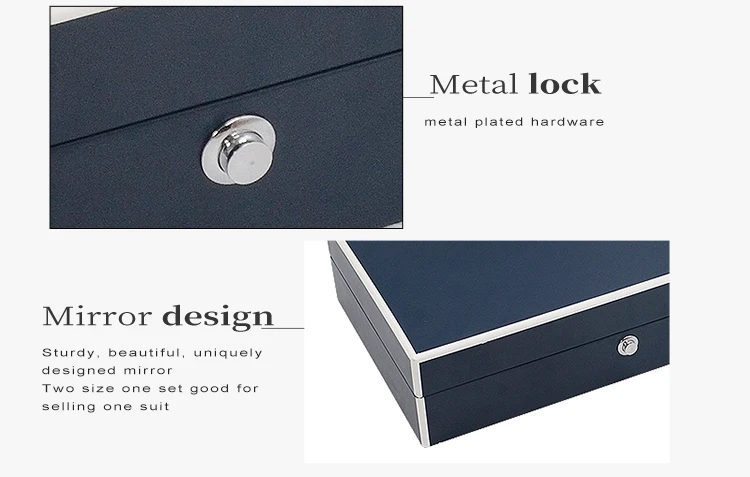 Custom High Quality Wood  Watch Jewellery Boxes Organizer Luxury Black Wooden Jewelry Storage Box