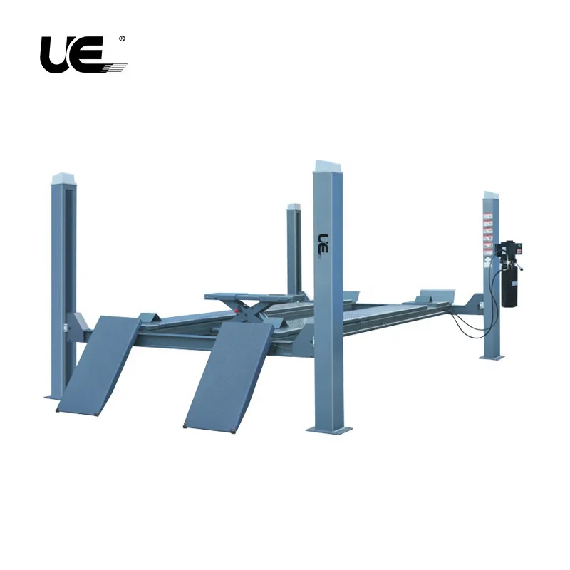 UE-5A Best 4 Pole Parking Hoist/Garage Four Post Car Lift For Repairing Car wheel alignment 3.5T 4T 5T