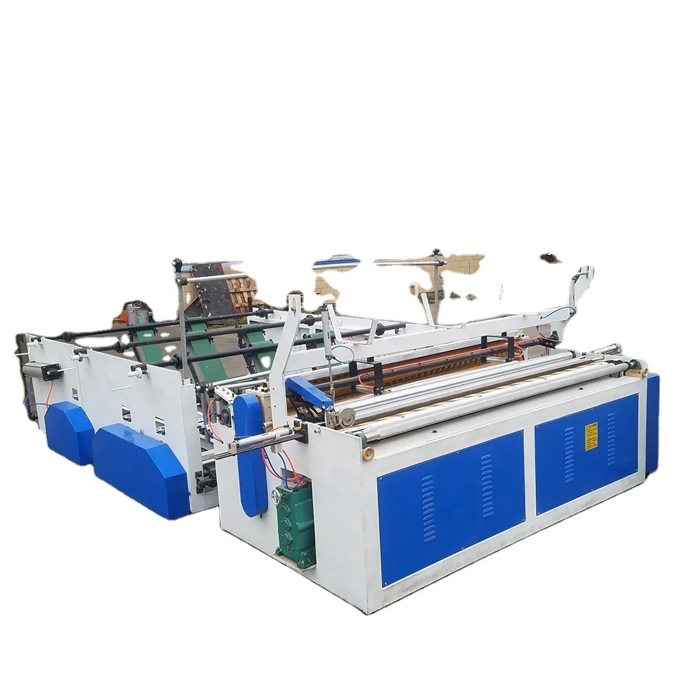 Small Toilet Tissue Paper Roll Slitter Rewinder Machine With Cheap Price