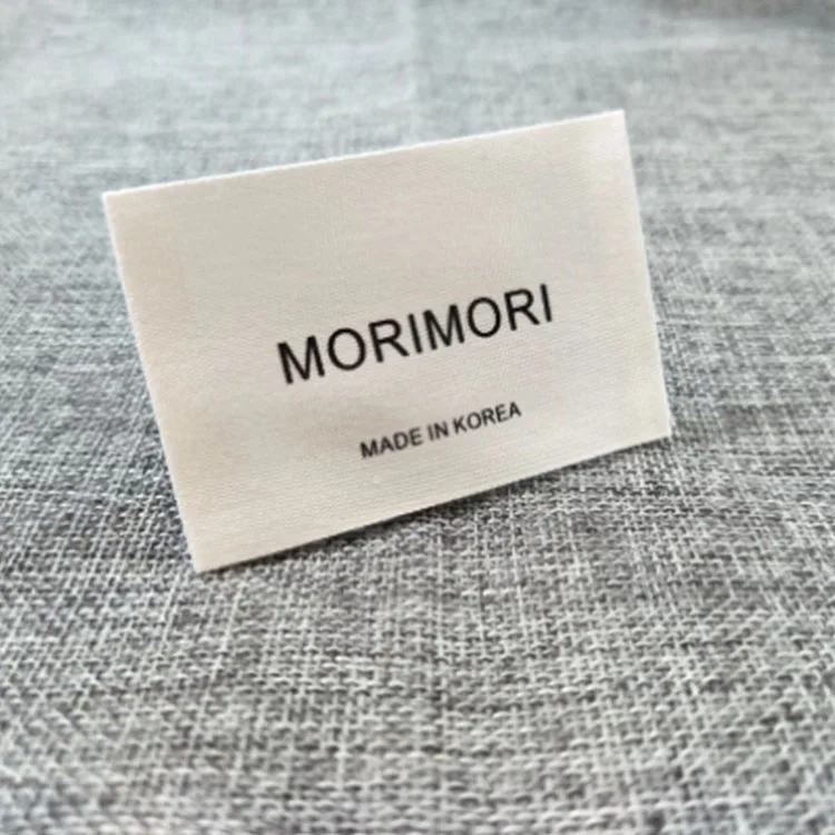 Private Neck Label Gym Clothes Spot Cotton Printed Mark Coat Jacket Suit Labels For Clothing