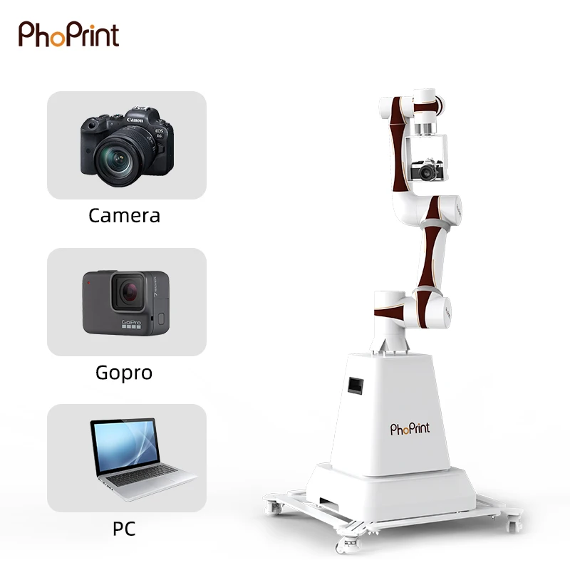 Automated Glambot Welding Robotic Arm Camera 6 Axis Arms Photo Booth for Party