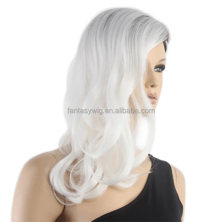 Good Quality Long Ombre Yaki Flame Resistant Synthetic Showcase Display Wig For Female Mannequin