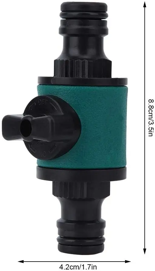 
Plastic Garden Double-Pass Nipple Connector Repair Joint Double Pacifier Valve Hose Connector 