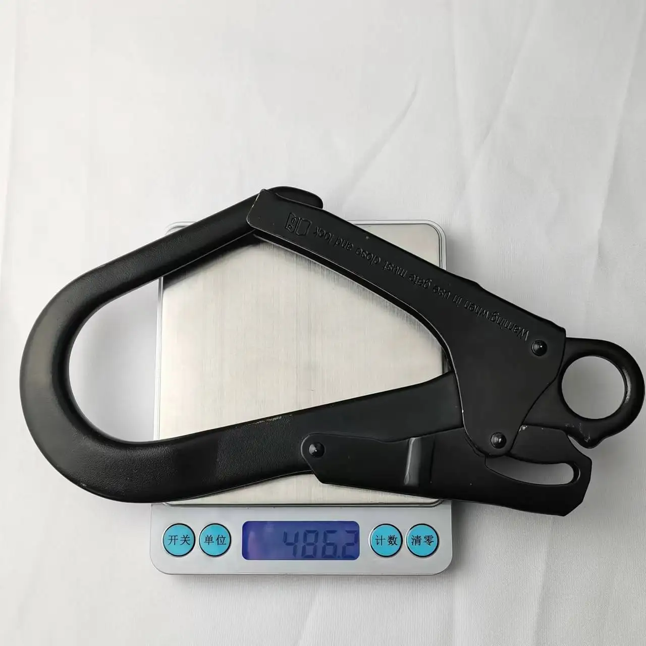 Cheap Personal Protective Equipment Safety Belt Harness big large Rebar Scaffold  Hook alloy steel hook  23 kN twin leg lanyard snap hook