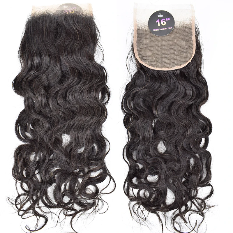 Hot sale HD  lace+closure/ frontal ear to ear  4*4 5*5 13*4 Water Wave