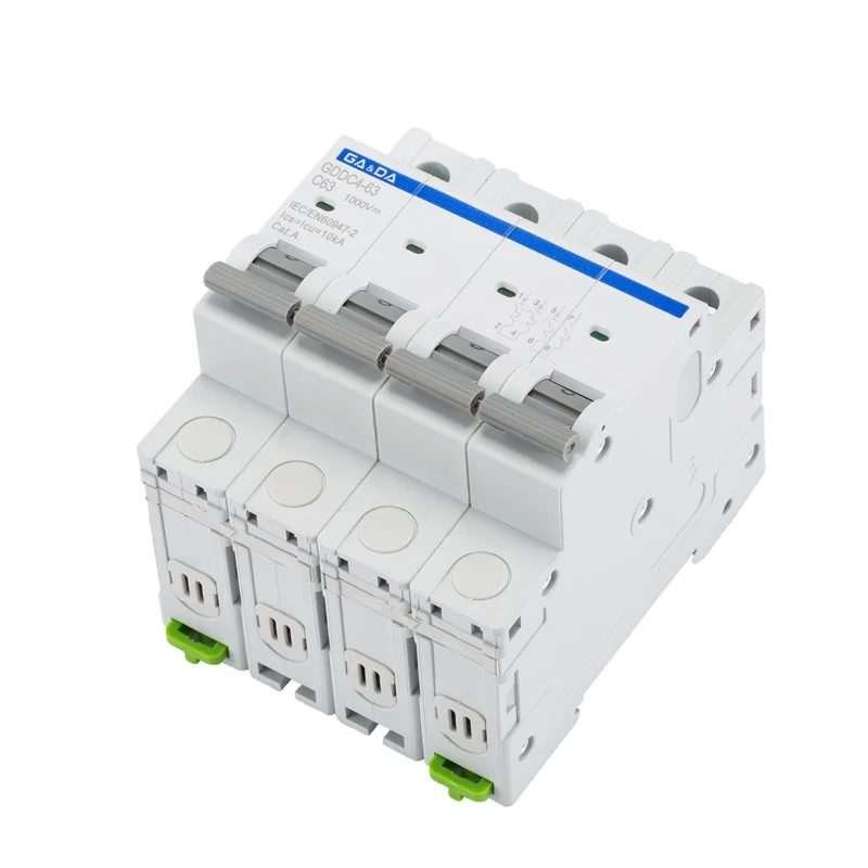 PV Mcb DC 1000V 10KA 4P 63Amp Mini MCB