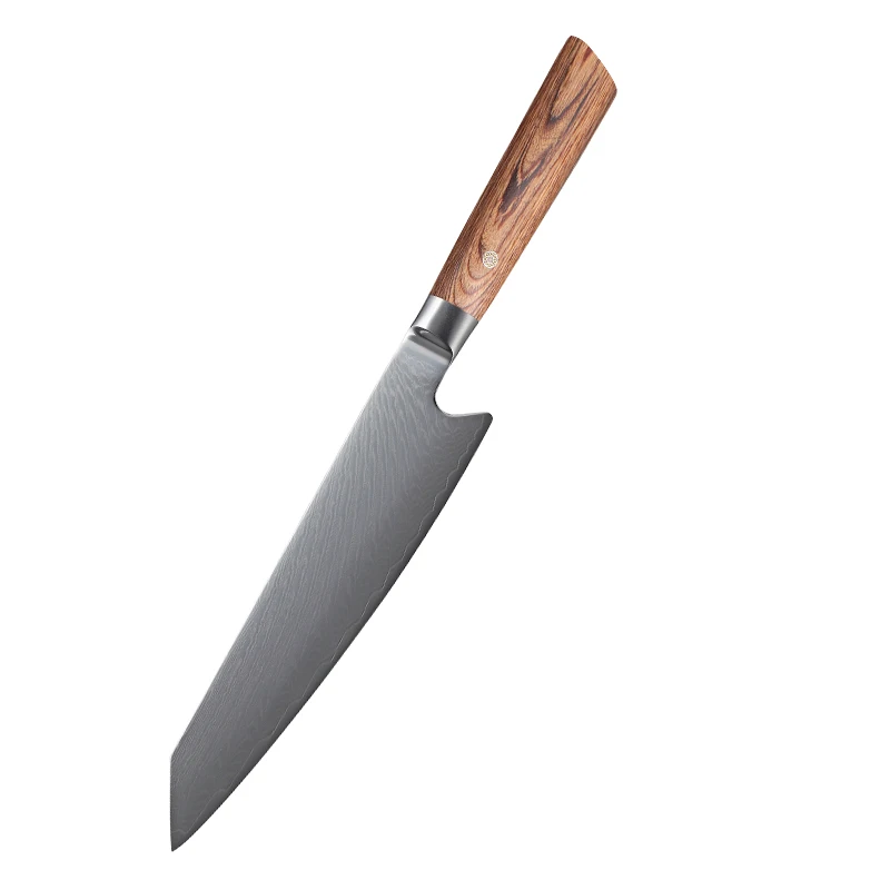 8 Inch Handcrafted 67 layer Sharp Damascus Kitchen Chef Knife with Ergonomic Wood Handle