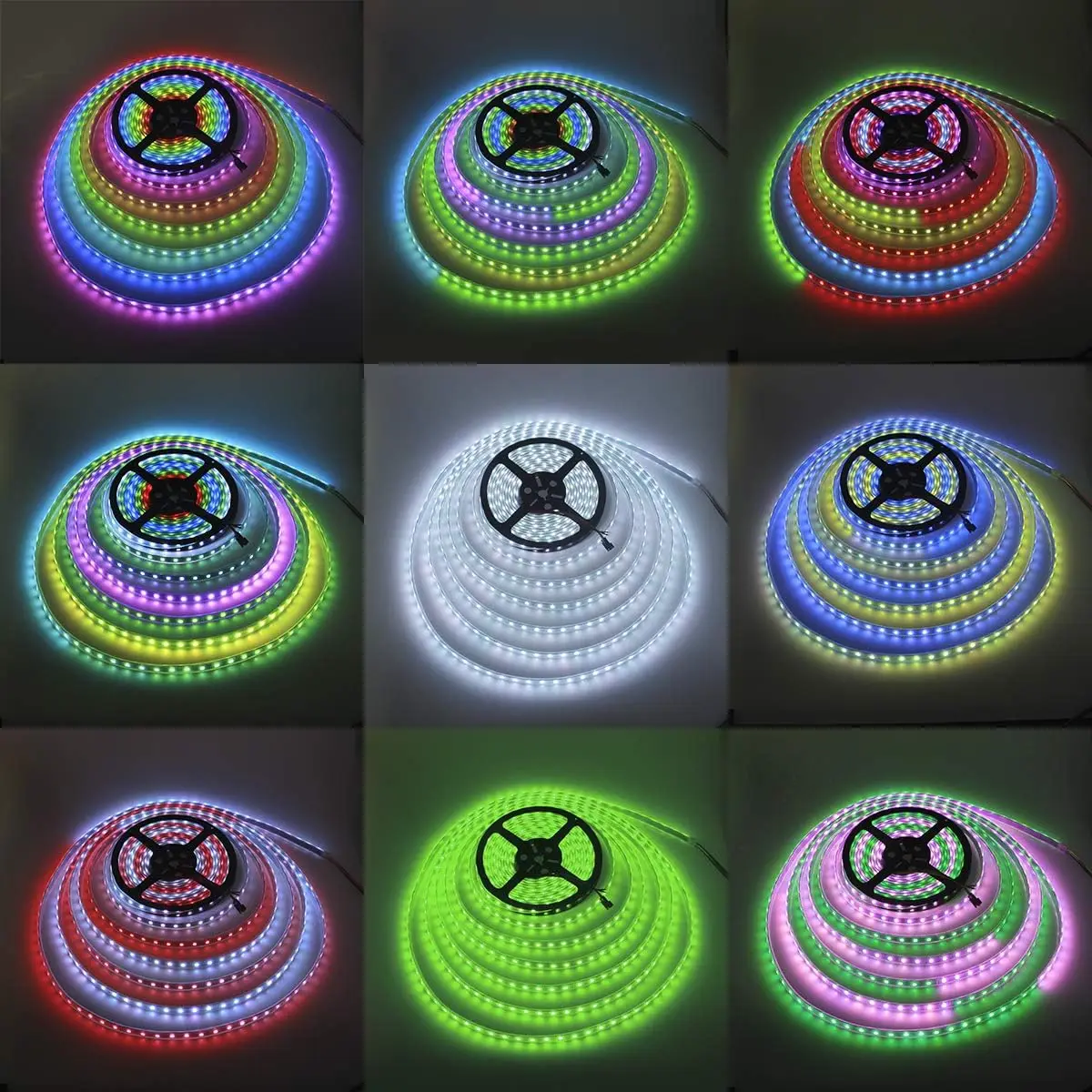 Addressable RGB LED Strip Light WS2811 Dream Color Digital Programmable Flexible LED Pixel Tape Light 24V Waterproof LED Strip