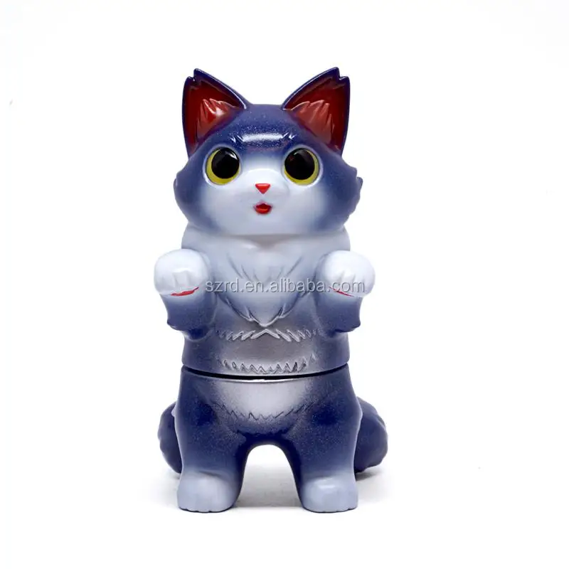 High Quality Custom Lovely Cat Cartoon Vinyl Toys Oem Manufacturer Art Pvc Toys