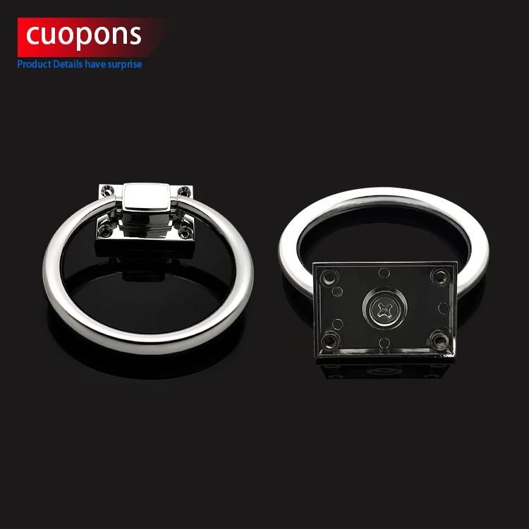 TOCO Hot Selling Round Zinc Alloy Cabinet metal Handle Furniture Drawer Ring Pull Cabinet Handles