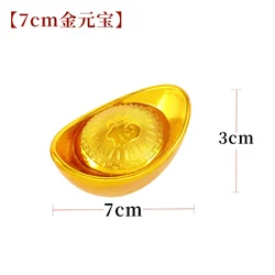 Spring Festival gold ingot ornament New Year decoration to attract wealth treasure simulation hollow plastic ingot shopping mall