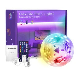 5 Metros 5050 10M Inteligente Musical Smart Kit 12V Colores Luces De Luz  2835 Rgb Tira Led Exterior