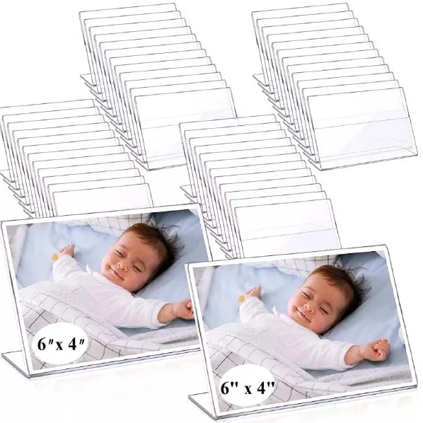 6x4 Transparent Multipurpose Durable Inclined Plane Acrylic Display Stands