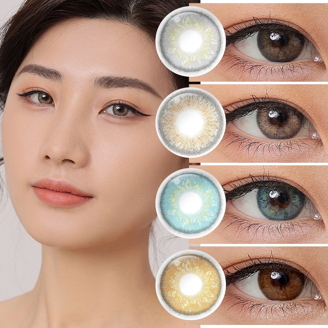 Magister Delight Contact Lenses Logo Clear Contact Lenses Custom Logo Natural Eye Color Contact Lens