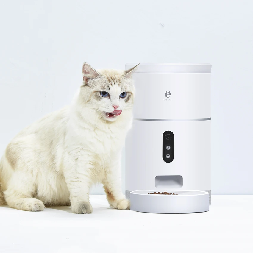 Amazon Top Seller 2021 Wholesale Custom Auto Microchip Wifi Smart Timer Slow Food Automatic Pet Feeder
