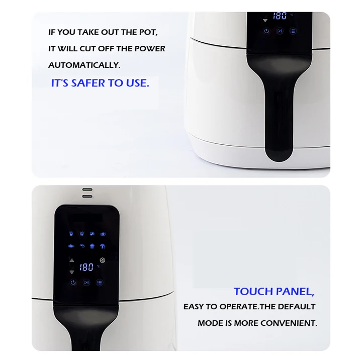 Non Stick Coating Easy Clean Large Capacity Digital Electric Deep Air Fryer Pan