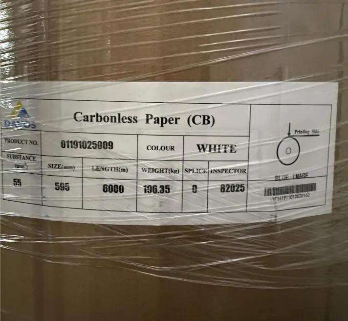NCR Paper Carbonless Paper Factory Color 55gsm 80gsm