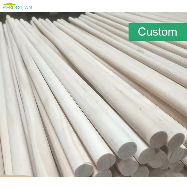 Eco-Friendly 70-220cm Length Round Eucalyptus Wooden Sticks for Flags