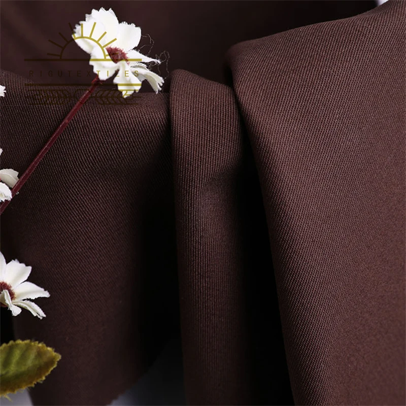 RIGU Textile OEM ODM Polyester 35 Cotton Textiles Woven Workwear Fabric TC Twill Polyester Fabric 230GSM Twill Workwear Fabric