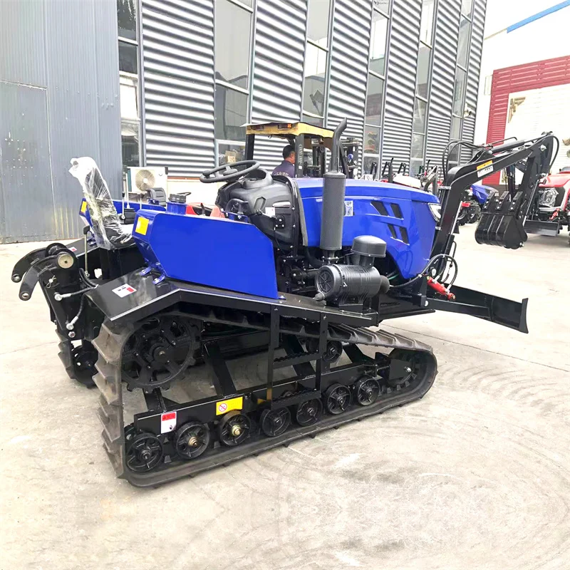 Agricultural Farm Rotary Machine 60hp 80hp Cultivators Garden Crawl Mini Tractor
