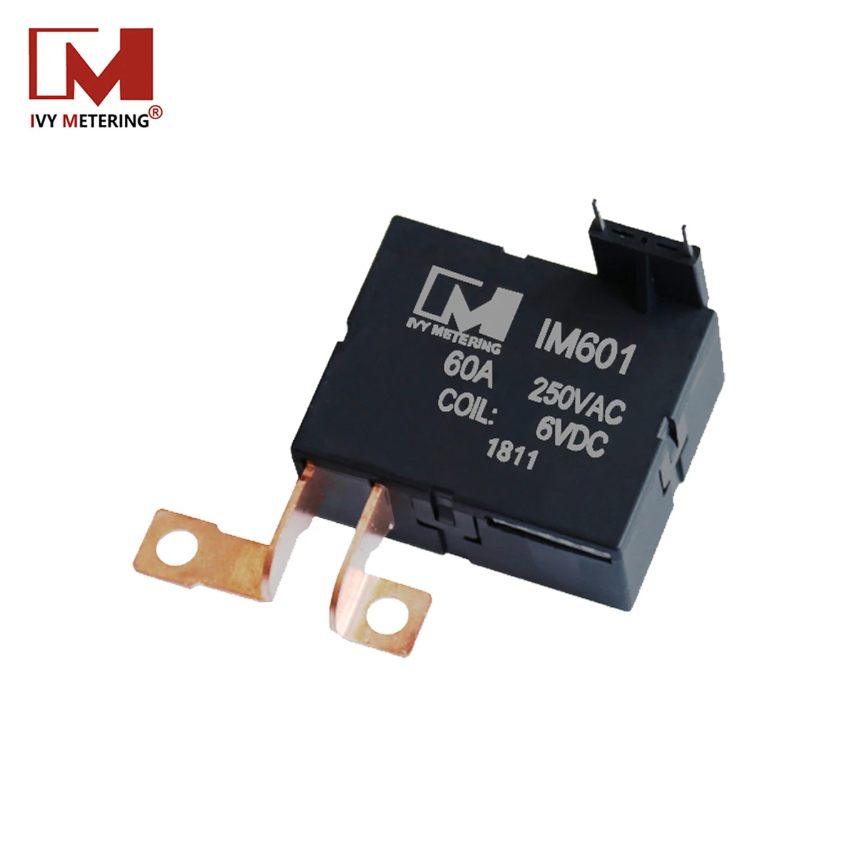 IM601 TUV Approved Smart Meter Parts PCB Mount 60A 250VAC 24V Coil Magnetic Latching Relay