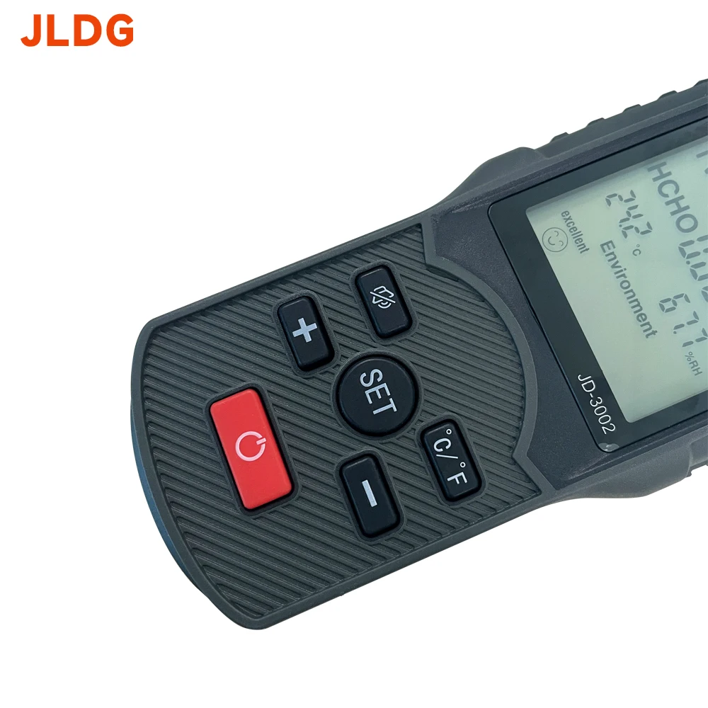 Handheld JLDG JD-3002 CO2 Flow Meter Monitor Gas Detector CO2 Detector Indoor Air Quality Monitor CO2 Tester
