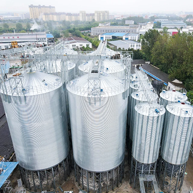  1000t/2000t/3000t/4000t/5000t Зерно Кукуруза рапса ХРАНЕНИЕ СТАЛЬНОЙ силос