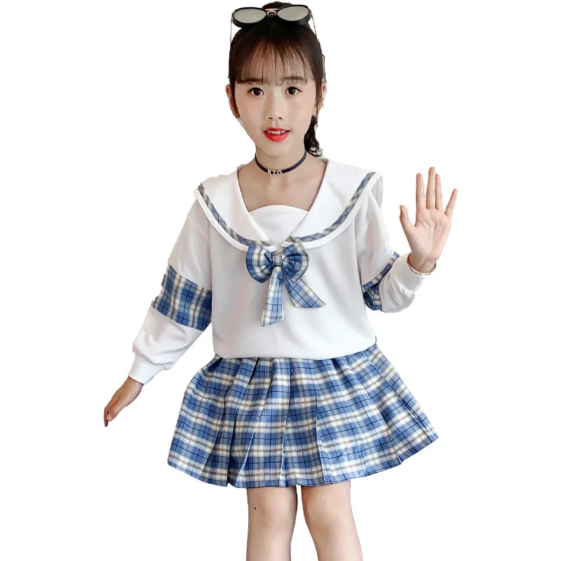 New design autumn pleated 2pcs dress istanbul turkey for kids girls