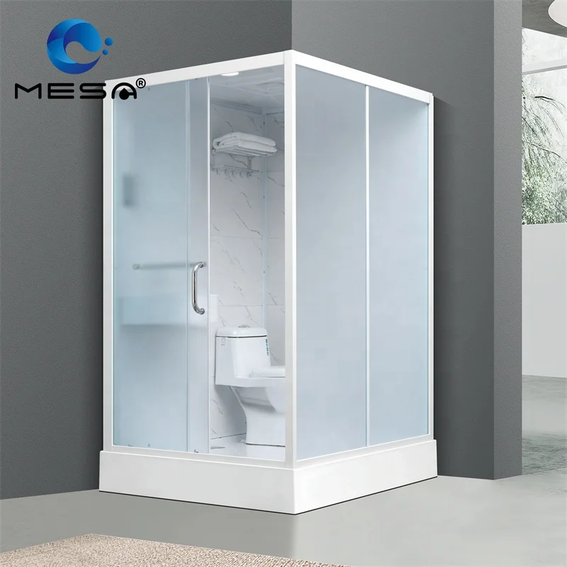 Complete modular prefabricated bathroom prefab bathroom pods unit with squatting pot