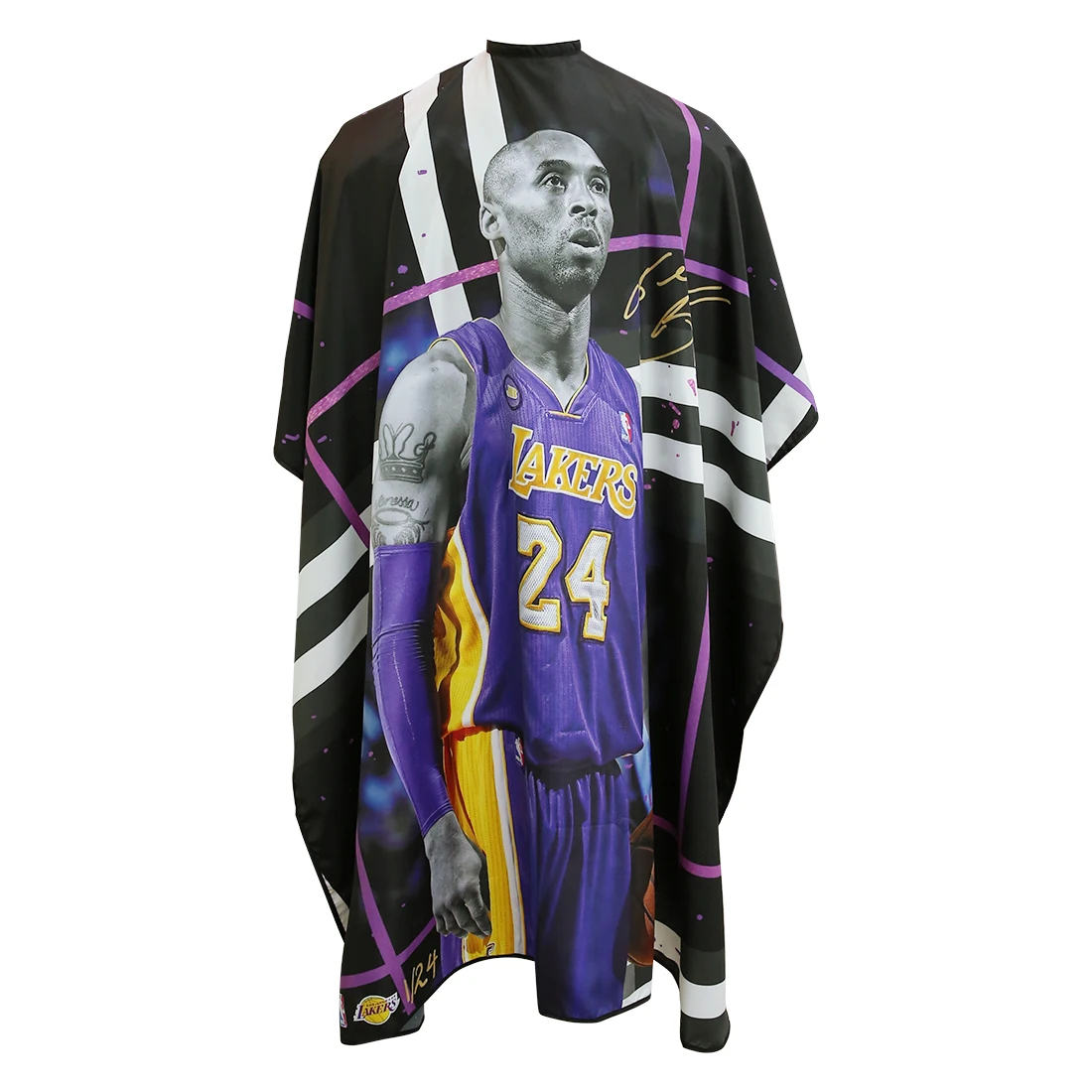 300T Polyester Barber Hair Cutting Pattern Fabric Barber Cape for Salon