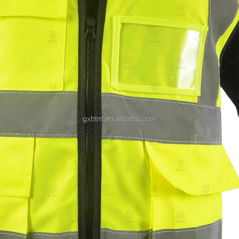 Security Jacket Construction High Visibility Work Reflective Clothing Signal Safety Equipment Reflective Vest