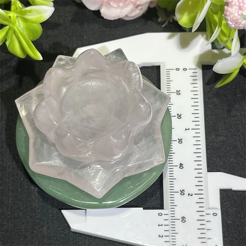 Wholesale good quality crystal carving clear quartz lotus flower crystal flowers for sale