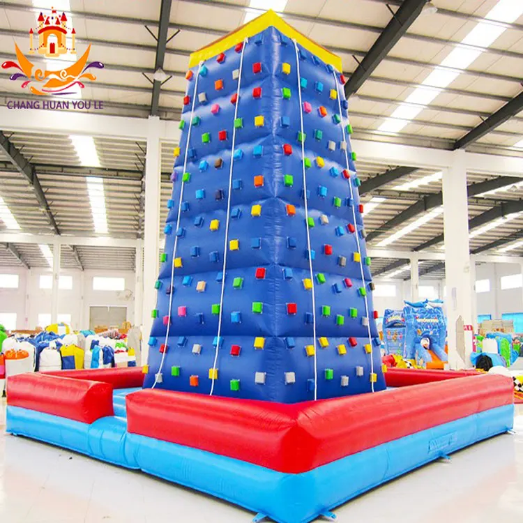 Large Tree type Inflatable rock climbing 4-lane slide Children Wall Outdoor Challenge game Sports Rock Climbing For Adults