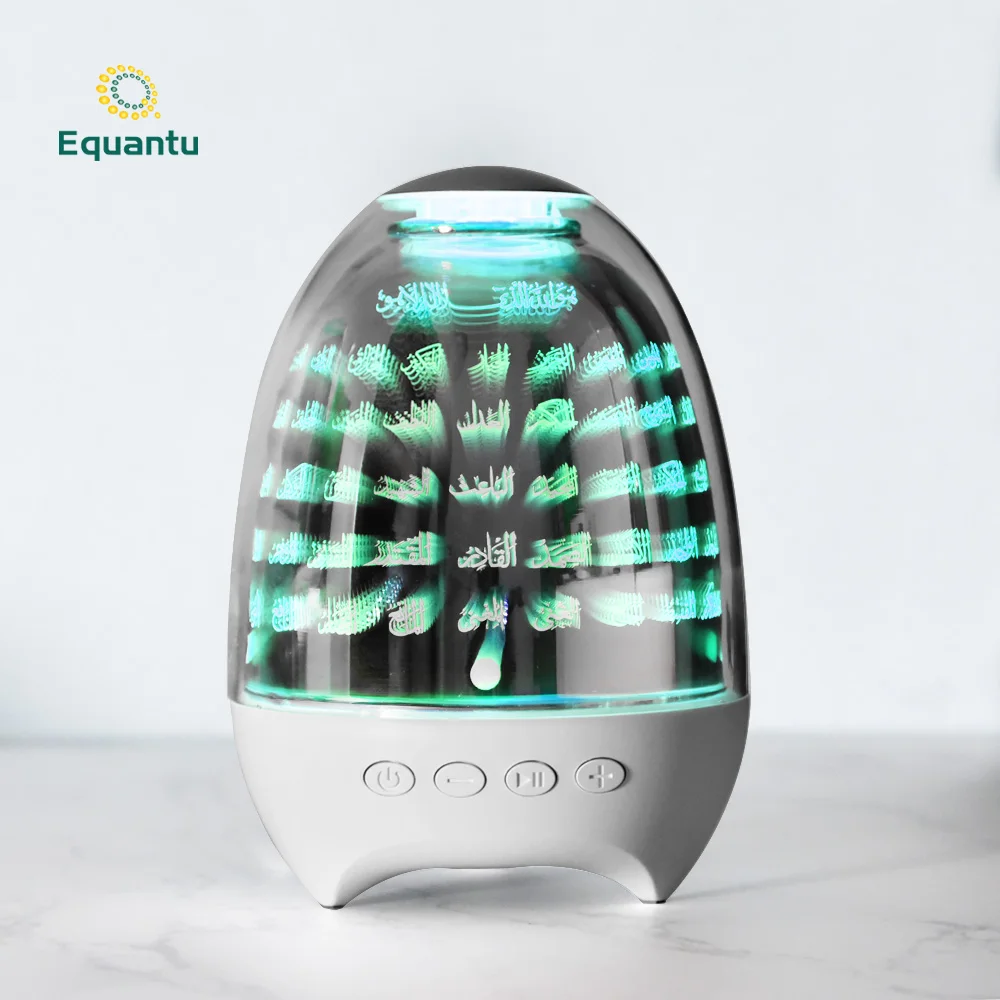 Muslim new quran speaker egg shape touch lamp colorful light islamic gift quran player with al quran